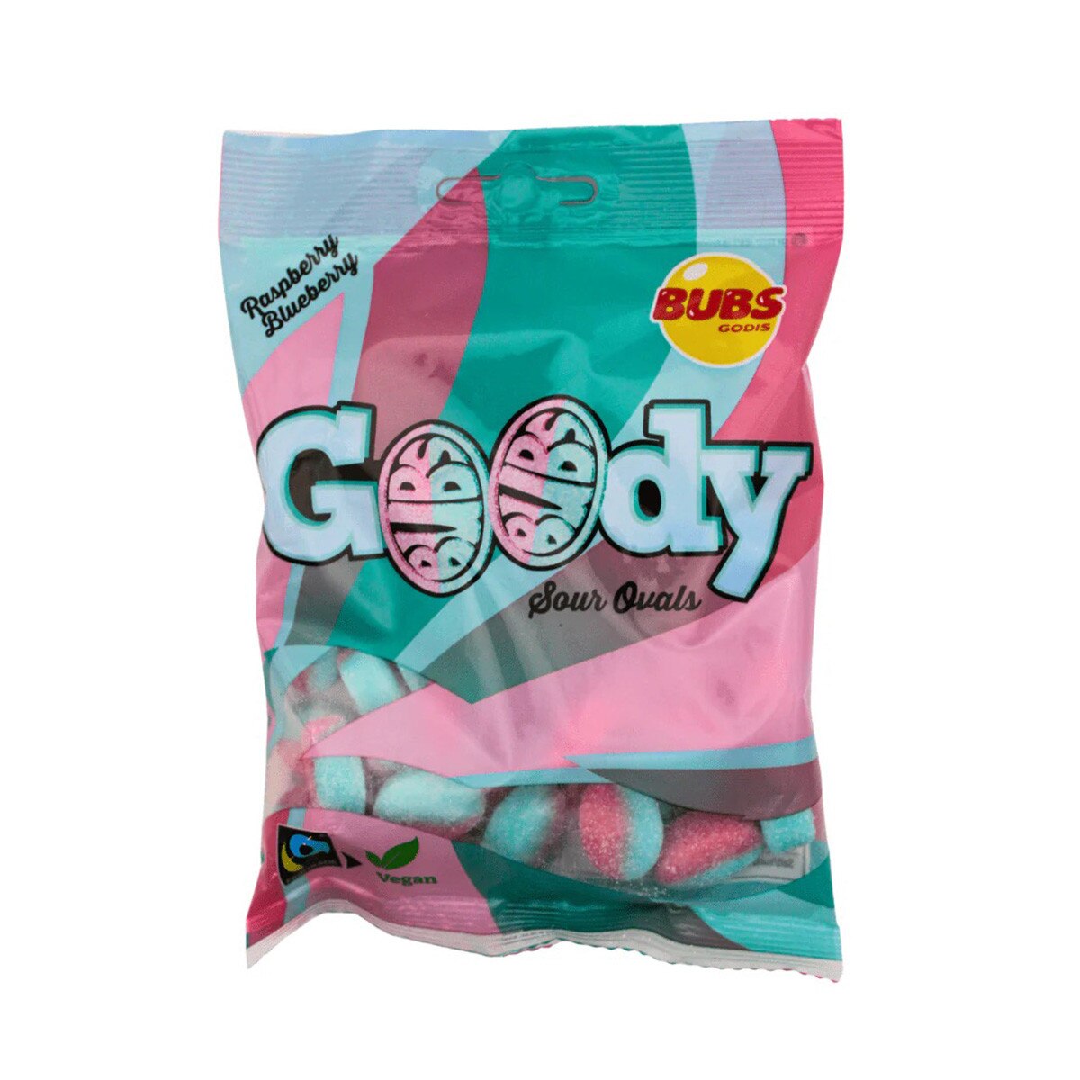 Bubs Sour Raspberry Blueberry Swedish Candy